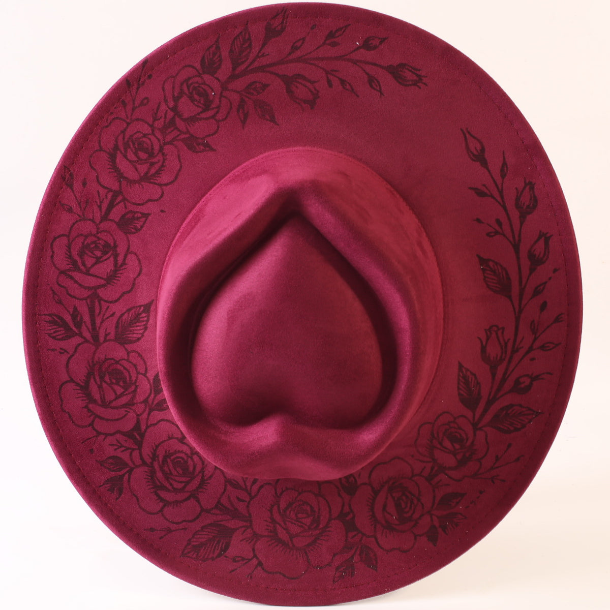 Heart Top — Wine Red