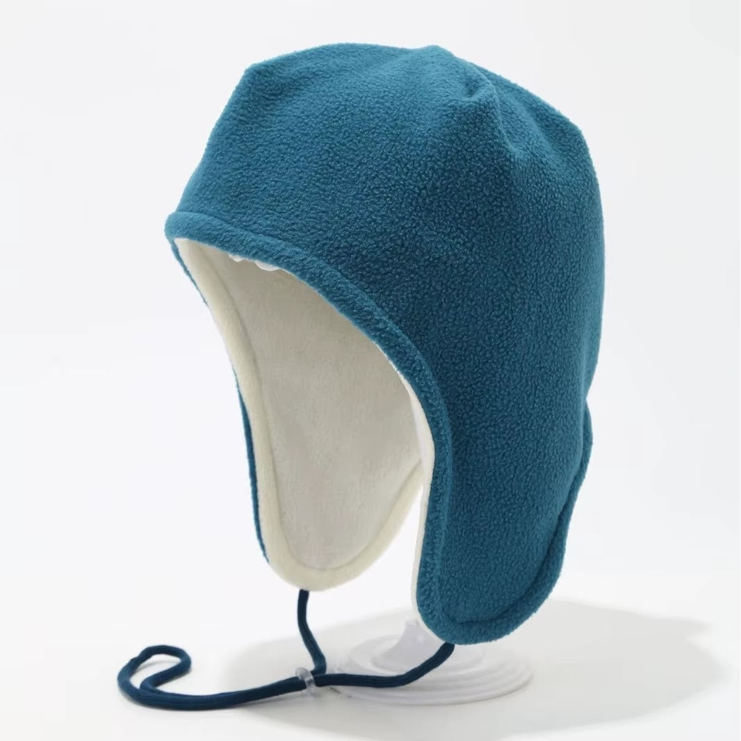 Fleece Ski Beanie — Peacock Blue