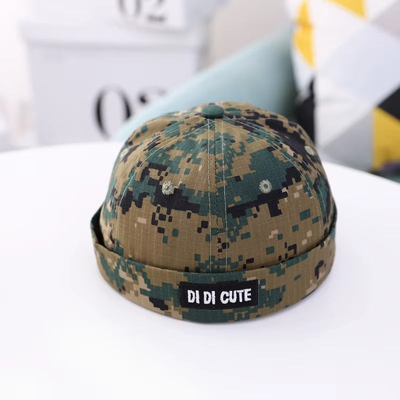 Camo Docker Hat - Army Green
