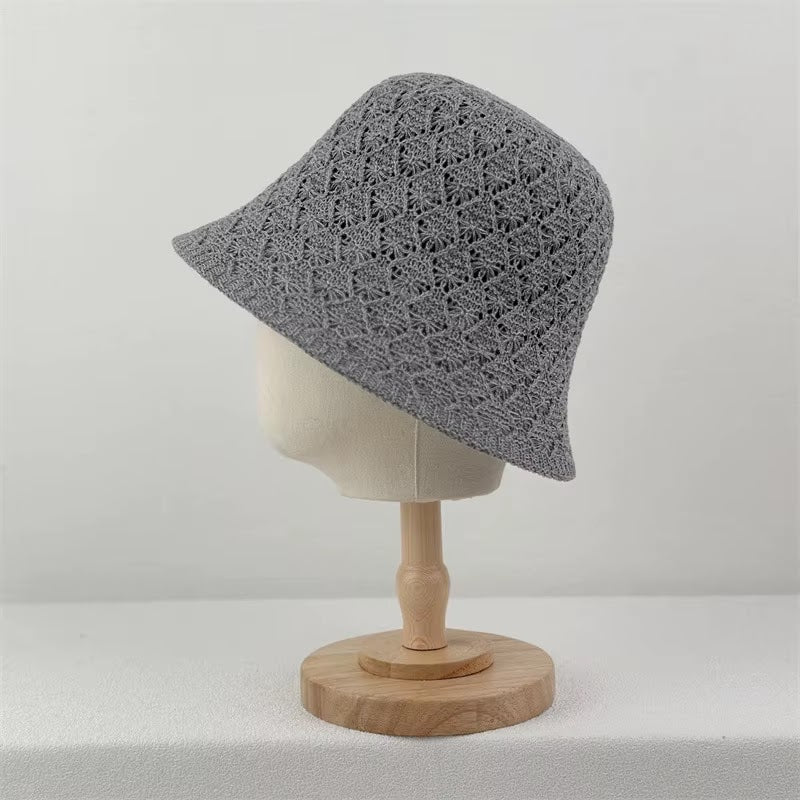Crochet Bucket Hat — Gray