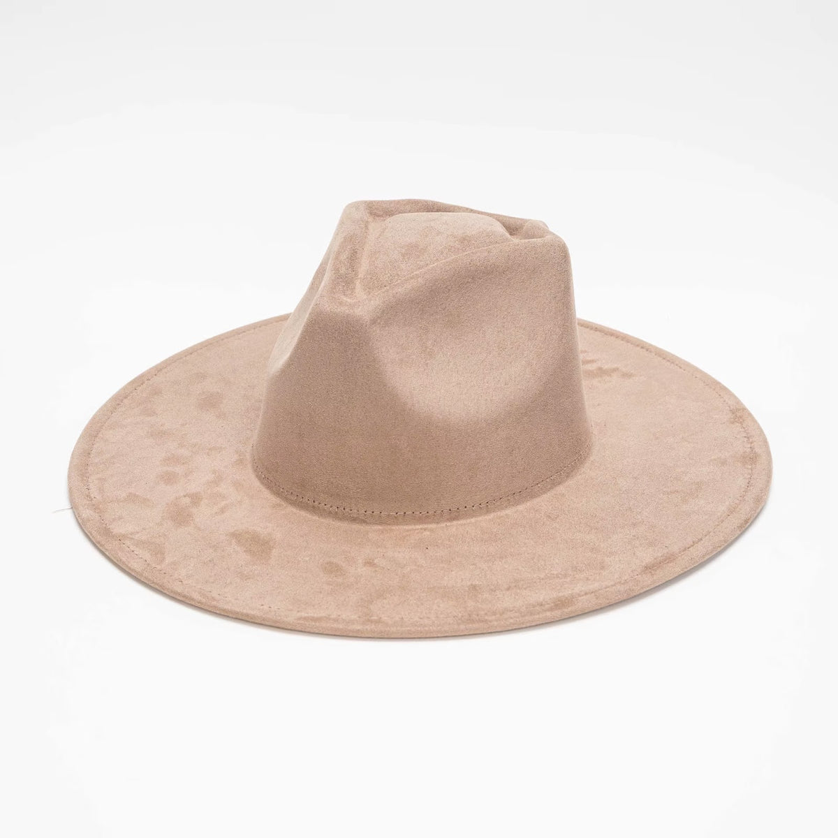 Suede Fedora - Beige