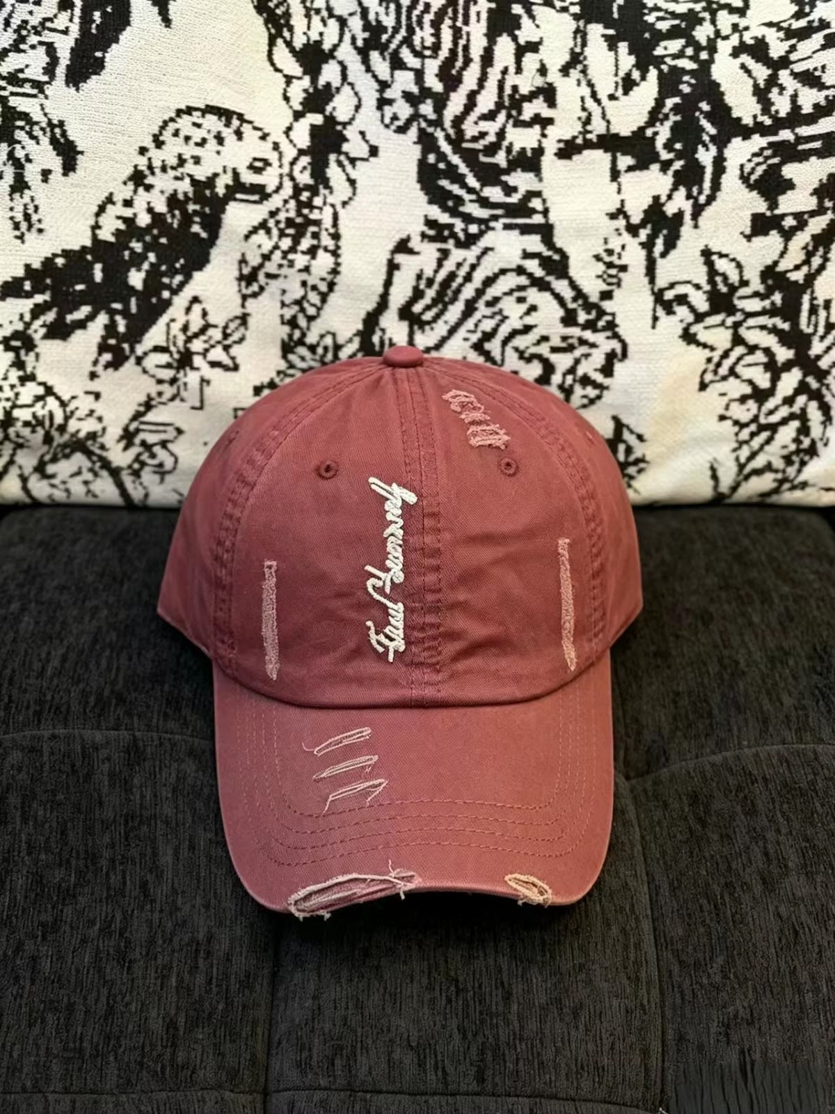 Iron Ring Snapback — Wine Red