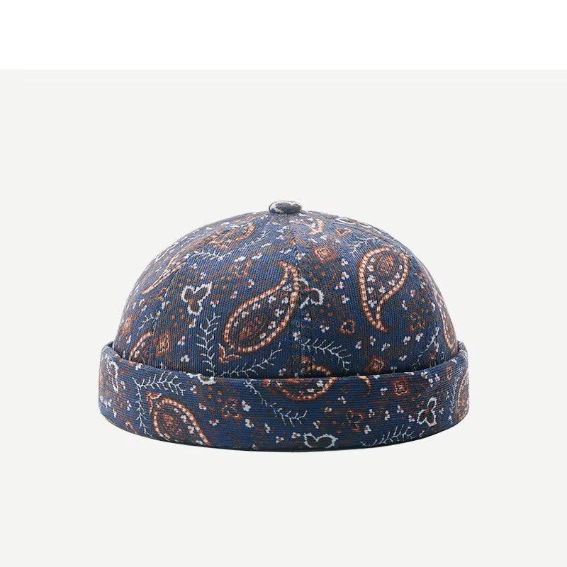 Paisley Bandana Docker Hat — Blue