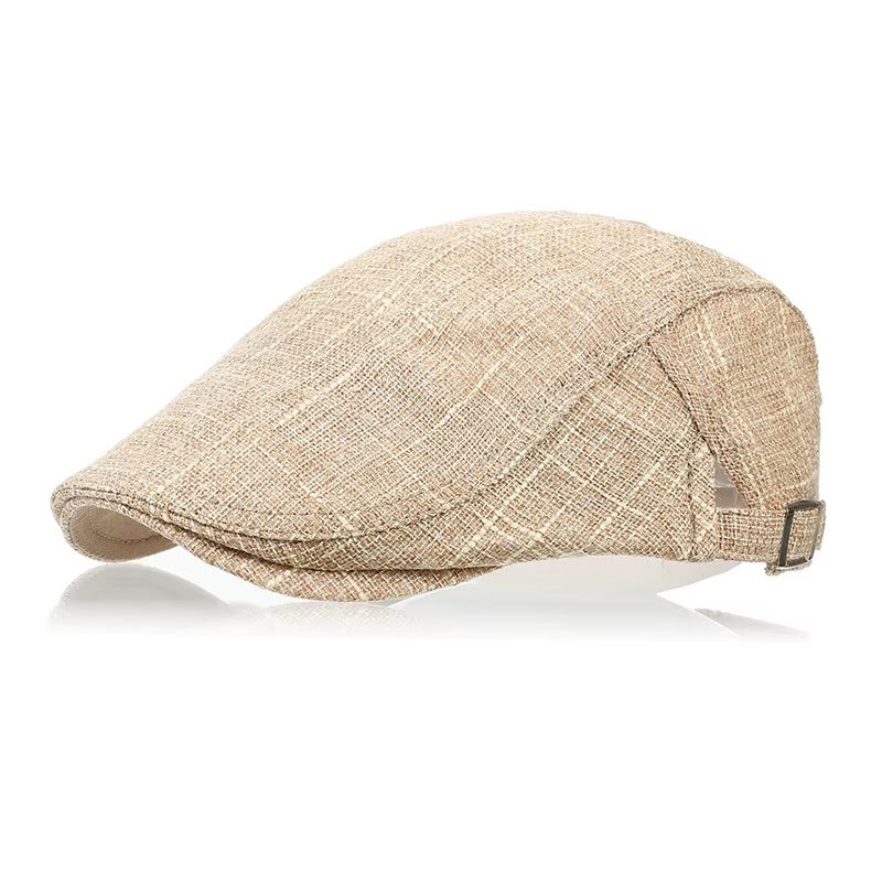 Woolen Buckle Beret — Khaki